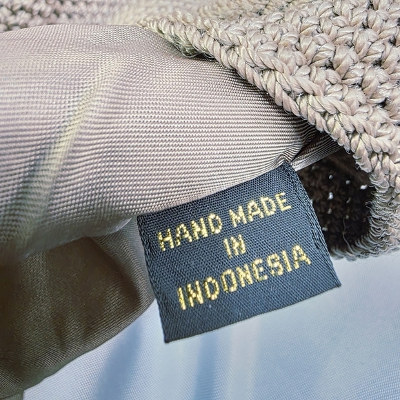 The Sak Y2K Crochet Backpack Boho Festival Brown 12 x 12 Inch - Picture 9 of 10